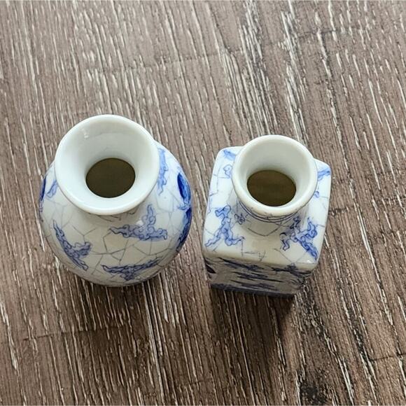Neiman Marcus 2 piece Pottery Porcelain Set Macau Blue‎ & White - Picture 8 of 8